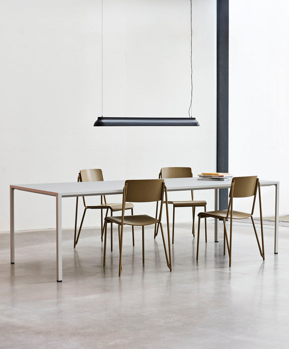 NO High Table Light grey 4 leg frame - HAY