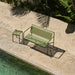 Palissade Dining Bench w. armrest - HAY