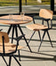 Pyramid 21 Café Table Black powder coated steel frame - HAY
