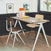 Pyramid 01 Table Beige powder coated steel frame - HAY