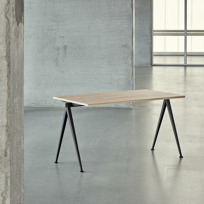 Pyramid 01 Table Black powder coated steel frame - HAY