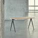Pyramid 01 Table Black powder coated steel frame - HAY