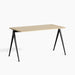Pyramid 01 Table Beige powder coated steel frame - HAY