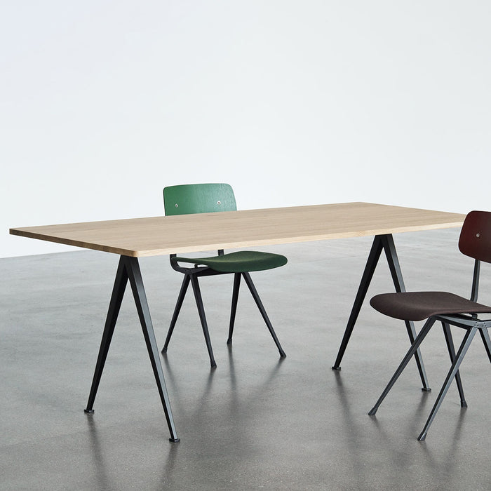 Pyramid 02 Table Black powder coated steel frame - HAY