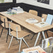 Pyramid 02 Table Black powder coated steel frame - HAY