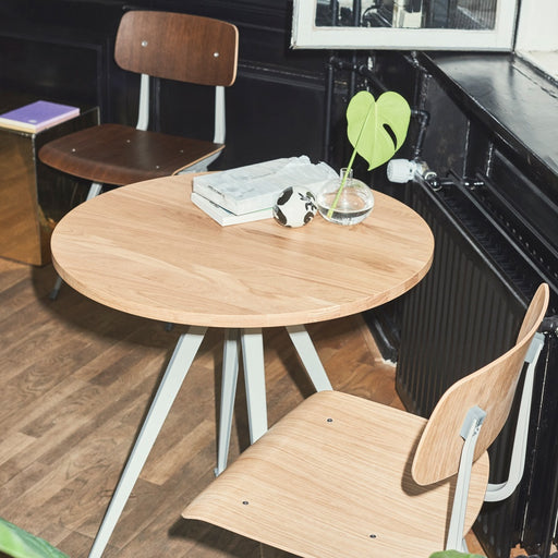 Pyramid 21 Café Table Black powder coated steel frame - HAY