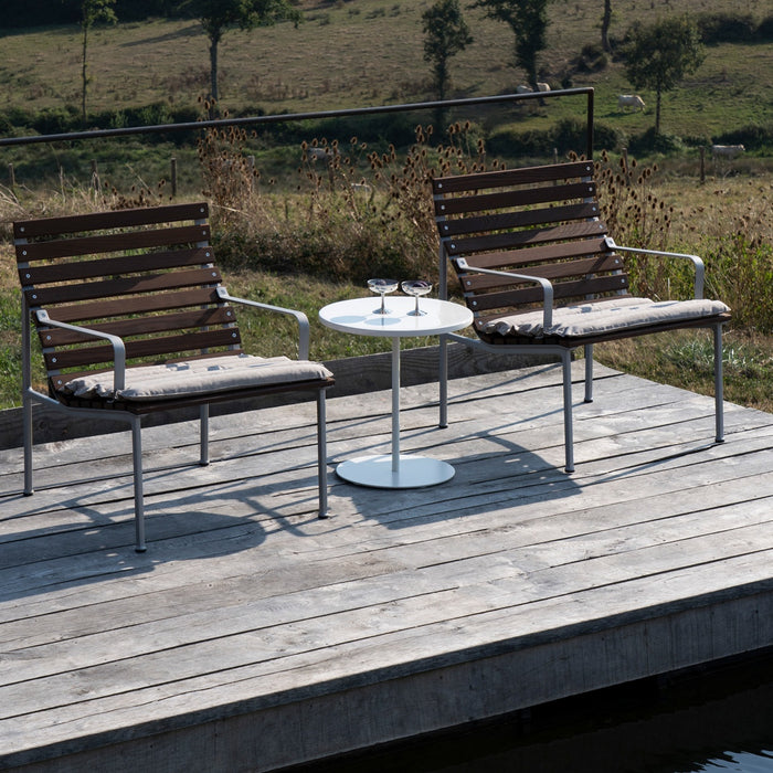 Pyro Coffee Table Cream white powder coated frame - HAY