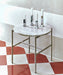 Rebar Side table Fossil grey powder coated steel frame - HAY