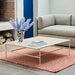 Rebar Coffee table Alabaster powder coated steel frame - HAY