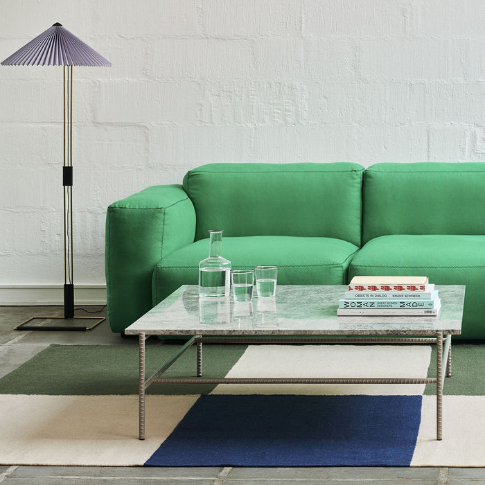 Rebar Coffee table Alabaster powder coated steel frame - HAY