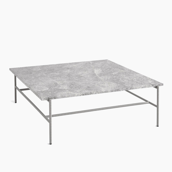 Rebar Coffee table Alabaster powder coated steel frame - HAY