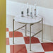 Rebar Side table Soft Black powder coated steel frame - HAY