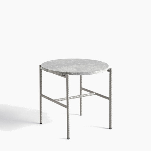 Rebar Side table Soft Black powder coated steel frame - HAY