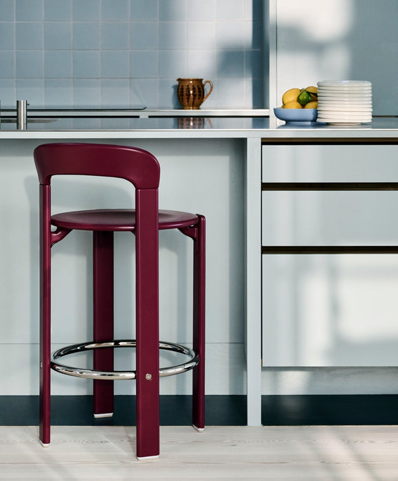 Rey Bar stool High 4 leg base H75 Standard glider - HAY