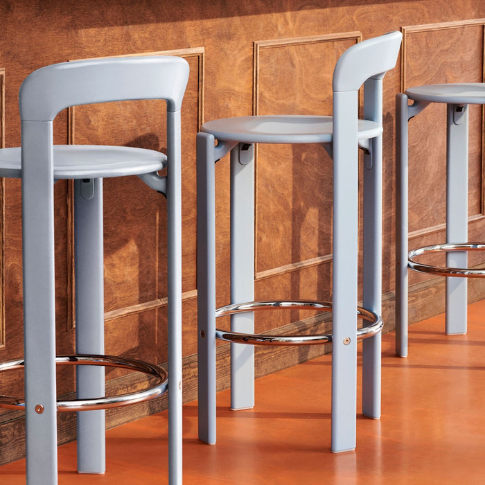 Rey Bar stool Low 4 leg base H65 Standard glider - HAY