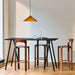 Rey Bar stool High 4 leg base H75 Standard glider - HAY