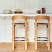Rey Bar stool Low 4 leg base H65 Standard glider - HAY