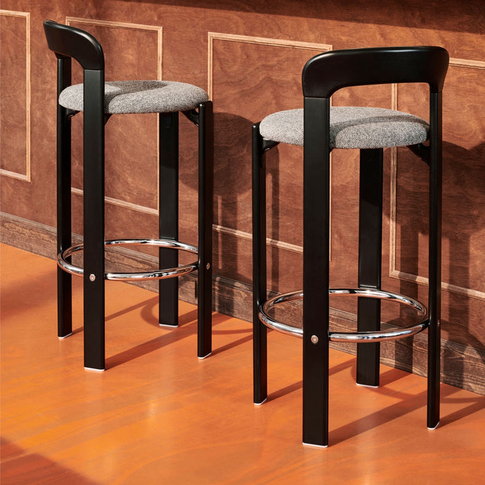 Rey Bar stool Low 4 leg base H65 Standard glider - HAY