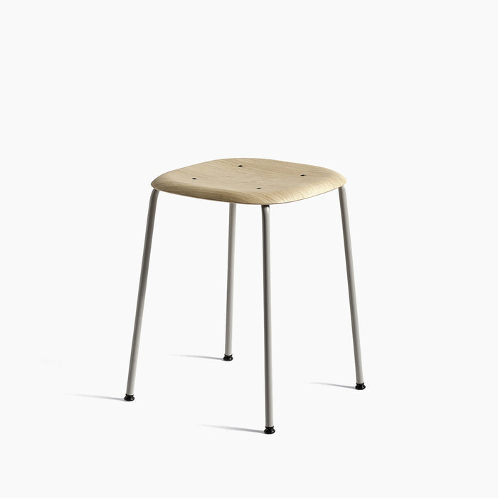 Soft Edge70 Soft grey powder coated steel 4 leg base Standard glider - HAY