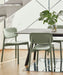 Soft Edge60 Soft black water-based lacquered solid oak 4 leg base Standard glider - HAY