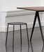 Soft Edge75 Black powder coated steel 4 leg base Standard glider - HAY