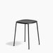Soft Edge75 Black powder coated steel 4 leg base Standard glider - HAY
