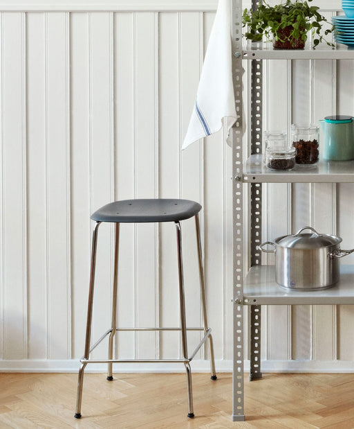 Soft Edge80 Black powder coated steel 4 leg base H65 Standard glider - HAY