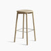 Soft Edge82 Dusty green water-based lacquered solid oak 4 leg base Stainless steel footrest H65 Standard glider - HAY