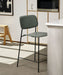 Soft Edge90 Black powder coated steel 4 leg base H75 Standard glider - HAY
