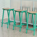 Taburete 8 Bar stool Low Black powder coated base H65 - HAY
