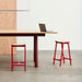 Taburete 8 Bar stool High Signal red powder coated base H75 - HAY