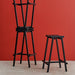 Taburete 8 Bar stool High Black powder coated base H75 - HAY