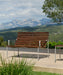 Traverse Lounge Bench w. arm - HAY