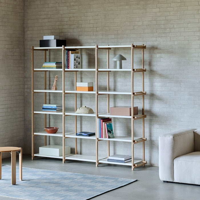 Woody Shelving Smokey grey beech frame 2.0 - HAY