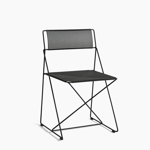 X-Line Chair Chalk white powder coated steel base - HAY