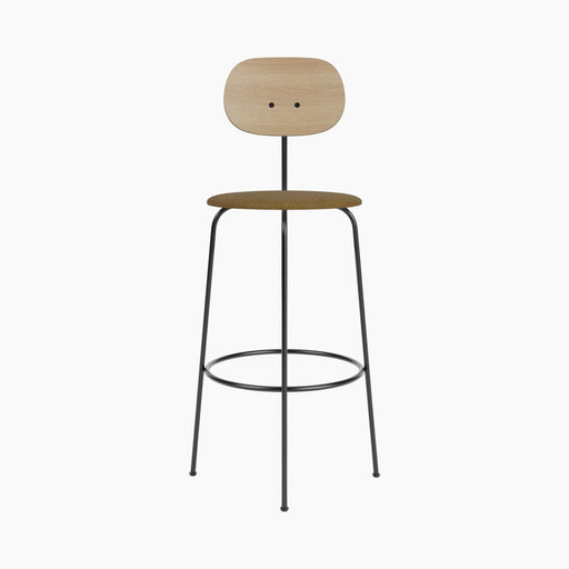 Afteroom Bar Chair Plus, Seat Upholstered - Natural Oak | Audo Bouclé 06