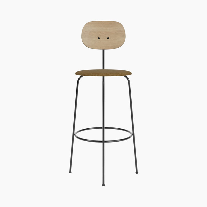 Afteroom Bar Chair Plus, Seat Upholstered - Natural Oak | Audo Bouclé 06