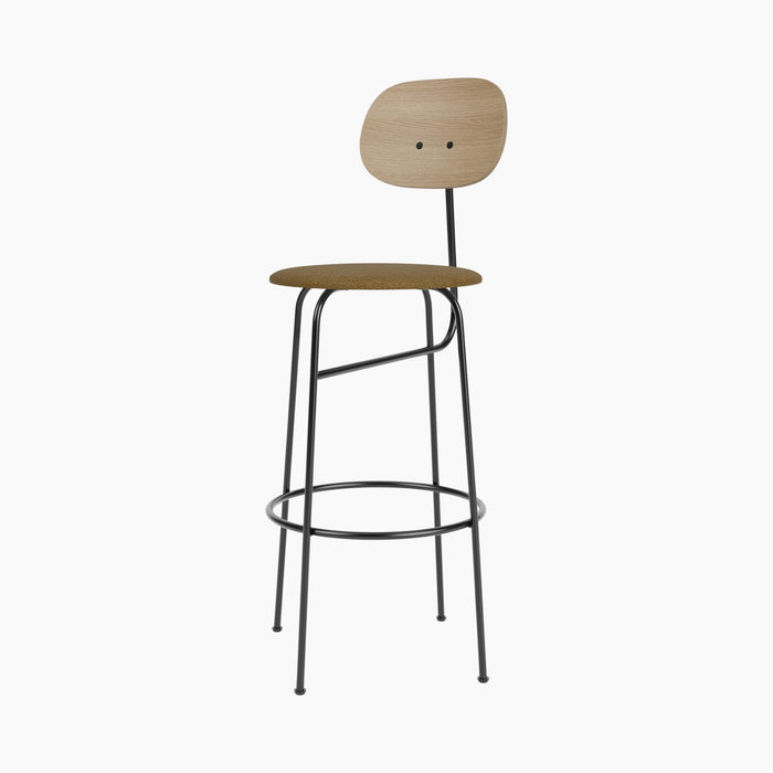 Afteroom Bar Chair Plus, Seat Upholstered - Natural Oak | Audo Bouclé 06
