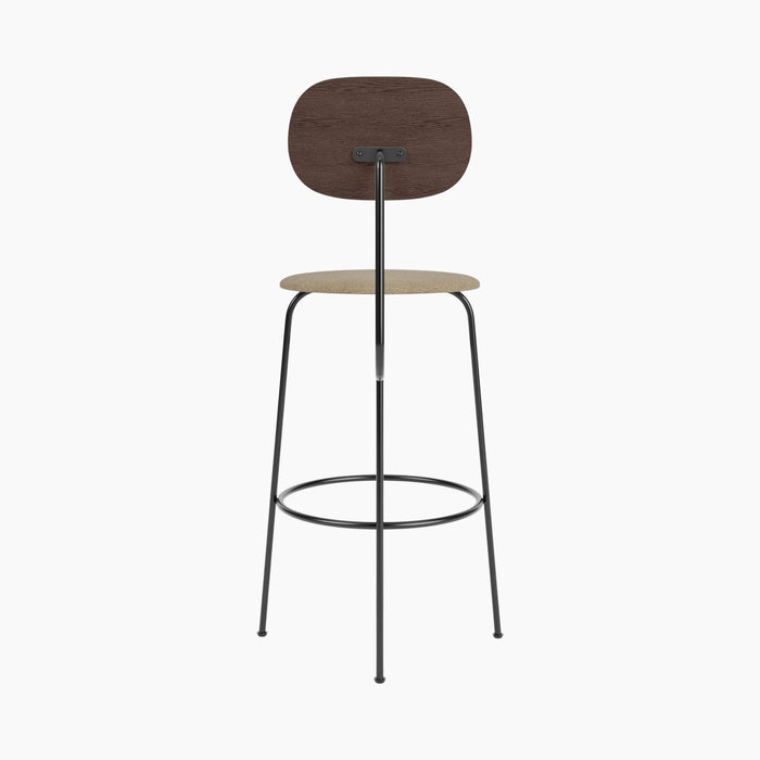 Afteroom Bar Chair Plus, Seat Upholstered - Dark Stained Oak | Audo Bouclé 02