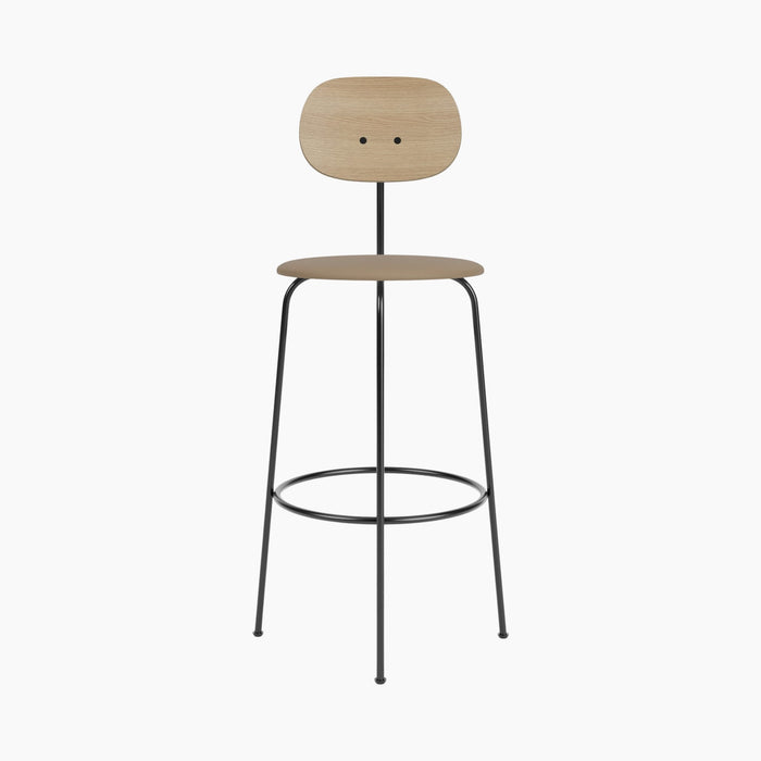 Afteroom Bar Chair Plus, Seat Upholstered - Natural Oak | Sierra 1611