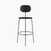 Afteroom Bar Chair Plus, Seat Upholstered - Black Painted Ash | Sierra 1001