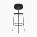 Afteroom Bar Chair Plus, Seat Upholstered - Black Painted Ash | Sierra 1001