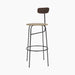 Afteroom Bar Chair, Seat Upholstered - Dark Stained Oak | Audo Bouclé 02