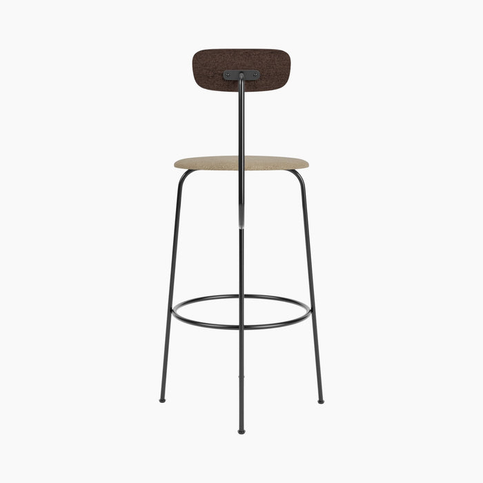 Afteroom Bar Chair, Seat Upholstered - Dark Stained Oak | Audo Bouclé 02