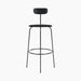 Afteroom Bar Chair, Seat Upholstered - Black Painted Ash | Sierra 1001