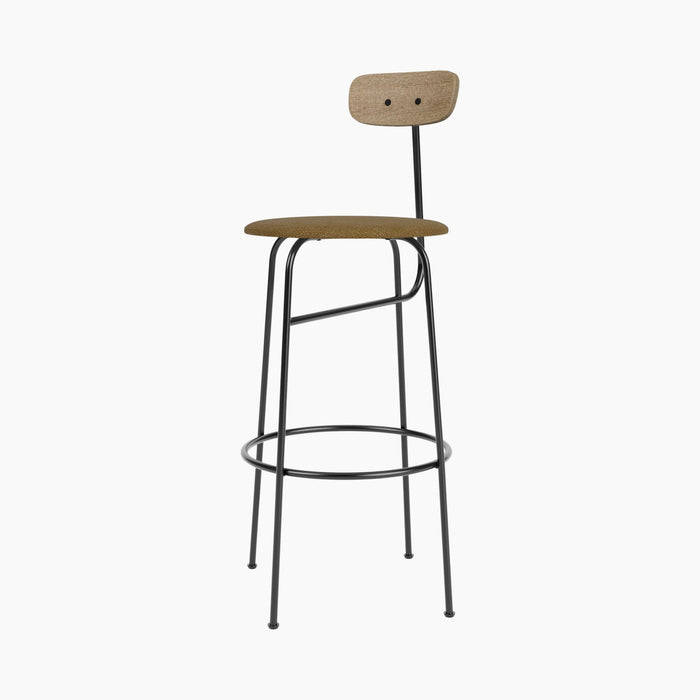 Afteroom Bar Chair, Seat Upholstered - Natural Oak | Audo Bouclé 06