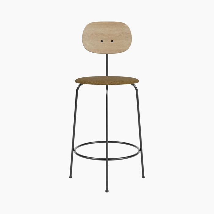Afteroom Counter Chair Plus, Seat Upholstered - Natural Oak | Audo Bouclé 06