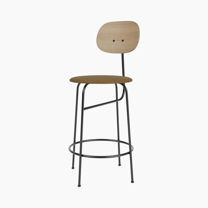 Afteroom Counter Chair Plus, Seat Upholstered - Natural Oak | Audo Bouclé 06