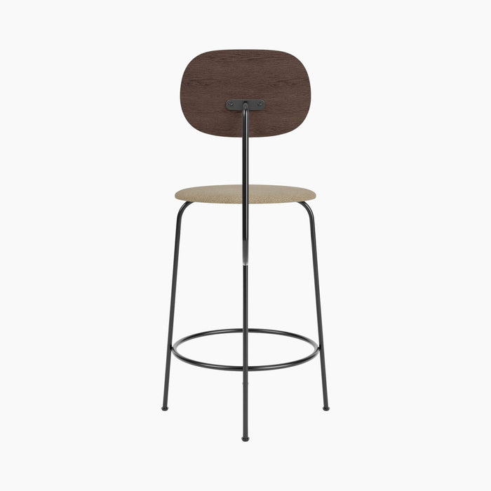 Afteroom Counter Chair Plus, Seat Upholstered - Dark Stained Oak | Audo Bouclé 02