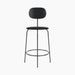 Afteroom Counter Chair Plus, Seat Upholstered - Black Painted Ash | Sierra 1001